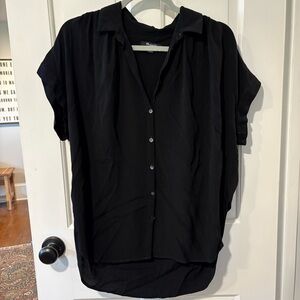 Madewell Black Button-Up Women's Top